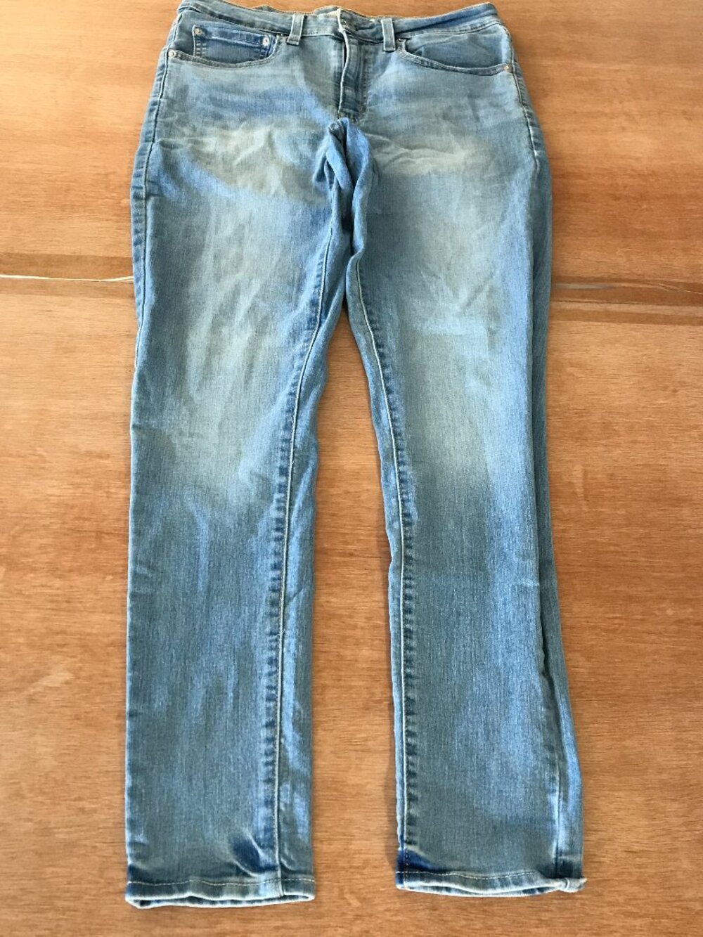 Levi's 721 Skinny Jeans Women 30 Blue Mid Rise Medium Wash Sculpting Slimming